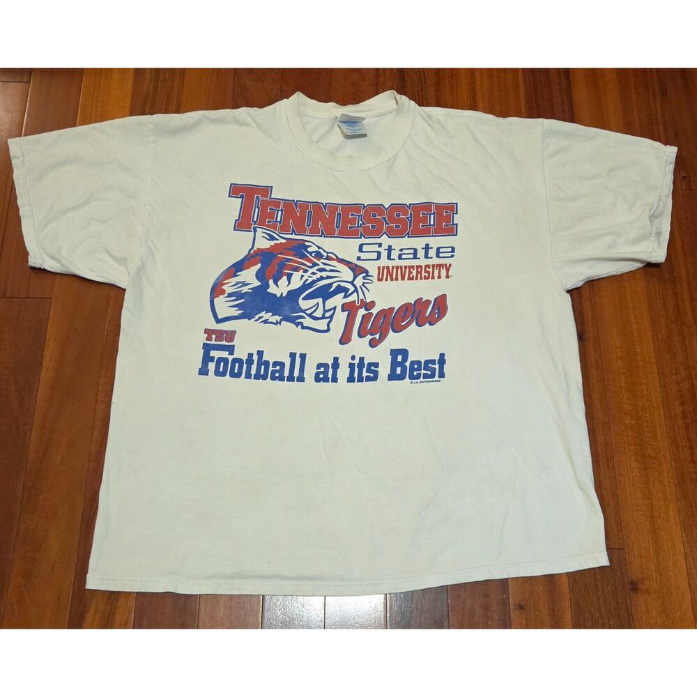 Vintage 90s Tennessee State University TSU Football Graphic 2X T-shirt